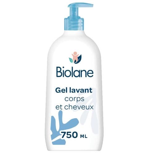 Gel lavant corps & cheveux 2 en 1 pour bébé BIOLANE, 750ml